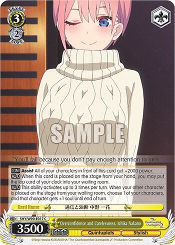 Overconfidence and Carelessness, Ichika Nakano