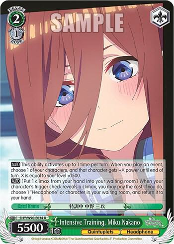 Intensive Training, Miku Nakano