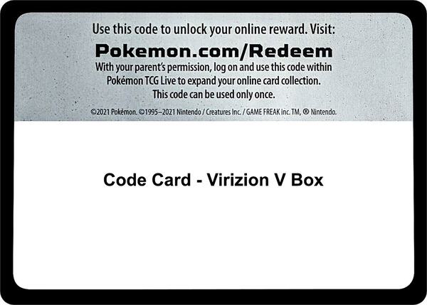 Code Card - Virizion V Box