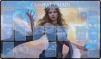 GamerMats Playmat - Blue Mage Flesh and Blood Compatible Zone Mat (Premium White · GamerMats Playmats