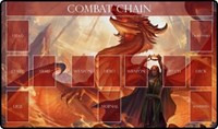 GamerMats Playmat - Red Mage Flesh and Blood Compatible Zone Mat (Premium White · GamerMats Playmats