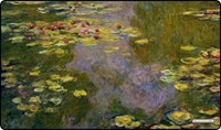 GamerMats Playmat - Water Lilies (Premium Black Stitched) · GamerMats Playmats