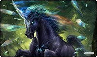 GamerMats Playmat - Prismatic Unicorn (Premium Black Stitched) · GamerMats Playmats