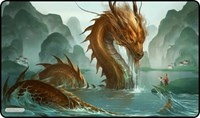 GamerMats Playmat - Noble Serpent (Premium Black Stitched) · GamerMats Playmats