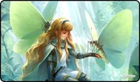 GamerMats Playmat - Moth Knight (Premium White Stitched) · GamerMats Playmats