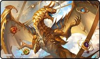 GamerMats Playmat - Elder Artifact Dragon (Premium Black Stitched) · GamerMats Playmats