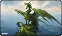 GamerMats Playmat - Dragon of the Forest (Premium White Stitched) · GamerMats Playmats