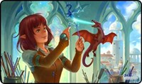 GamerMats Playmat - Dragon Glass Blower (Premium Black Stitched) · GamerMats Playmats