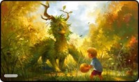 GamerMats Playmat - Dragon, Ball and Boy (Premium Black Stitched) · GamerMats Playmats