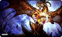 GamerMats Playmat - Artifact Dragon (Premium White Stitched) · GamerMats Playmats