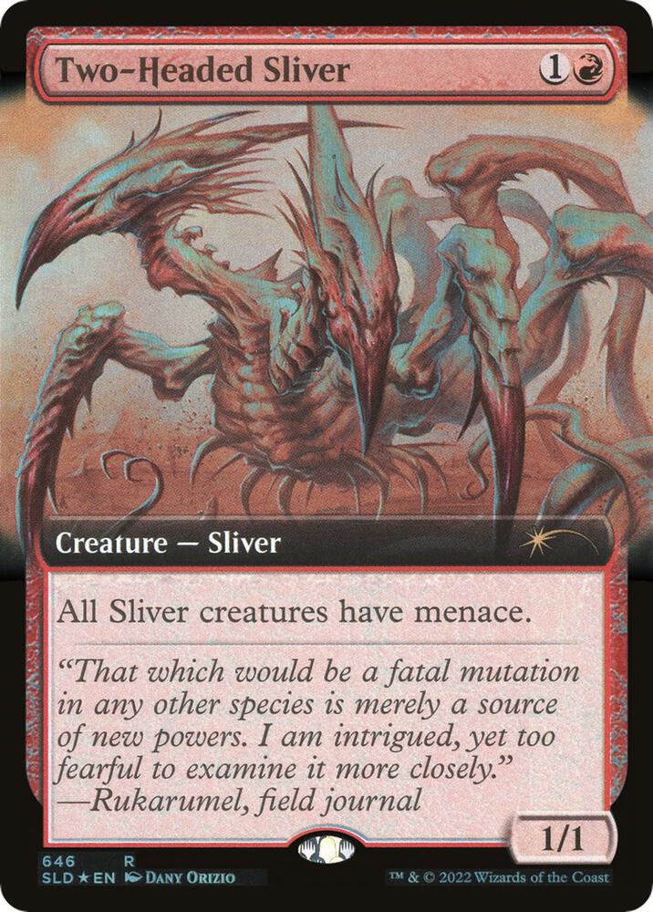 Two-Headed Sliver (Extended Art) - Secret Lair Drop Series - Magic