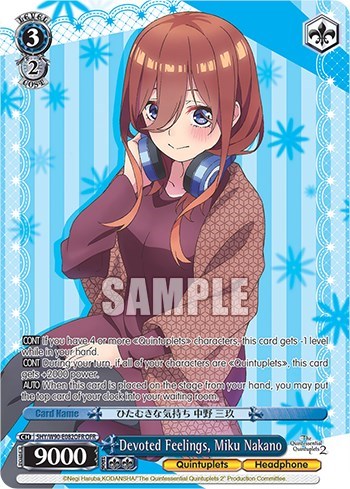 Devoted Feelings, Miku Nakano (OFR) card