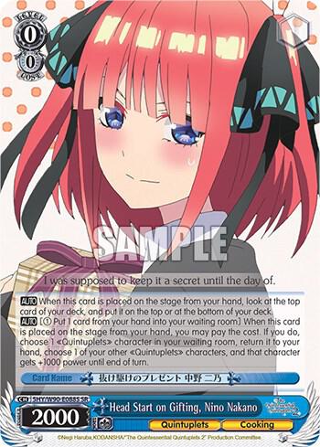 Head Start on Gifting, Nino Nakano (SR)