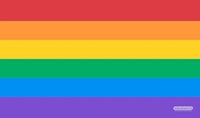 GamerMats Playmat - LQBTQ+ Pride Flag (Premium White Stitched) · GamerMats Playmats
