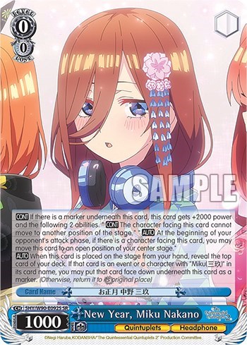 New Year, Miku Nakano (SR) card