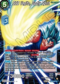 SSB Vegito, Godly Spirit (Silver Foil) card art