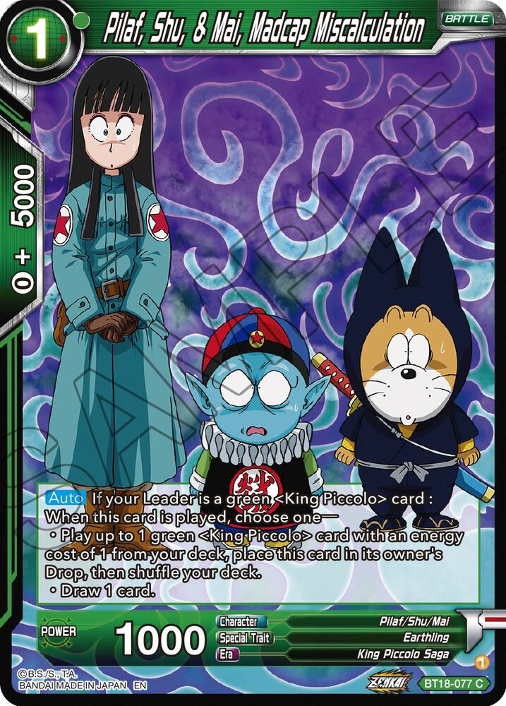 Pilaf, Shu, & Mai, Madcap Miscalculation - Dawn of the Z-Legends