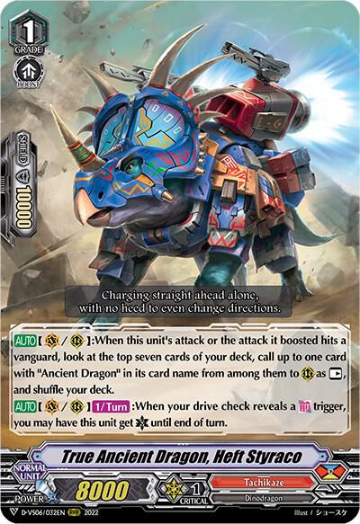 True Ancient Dragon, Heft Styraco