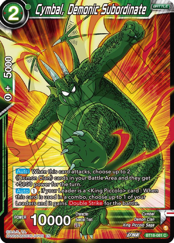 Cymbal, Demonic Subordinate - Dawn of the Z-Legends - Dragon Ball