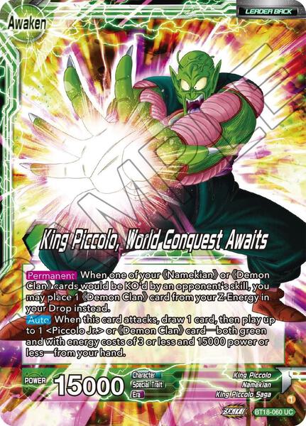 King Piccolo // King Piccolo, World Conquest Awaits - Dawn of the