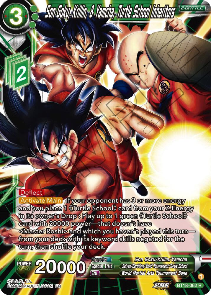 Son Goku, Krillin, & Yamcha, Turtle School Inheritors - Dawn of