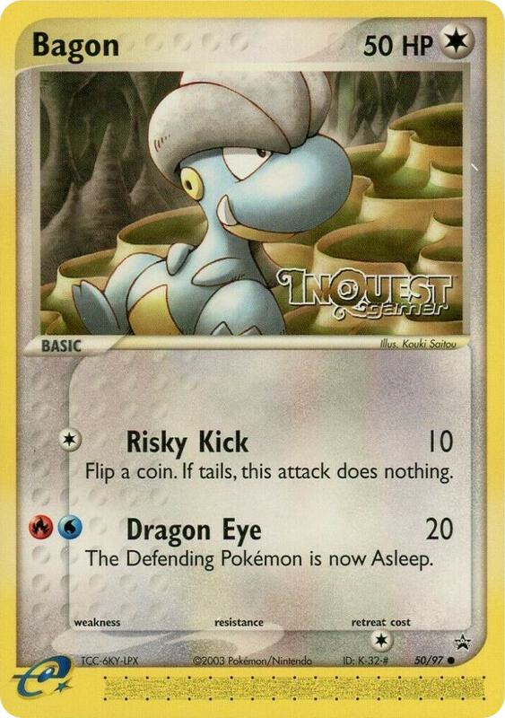 Bagon - 50/97 (InQuest Gamer) 50/97 from Nintendo Promos