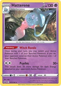 Hatterene #073/198 from Deck Exclusives Pokemon card image
