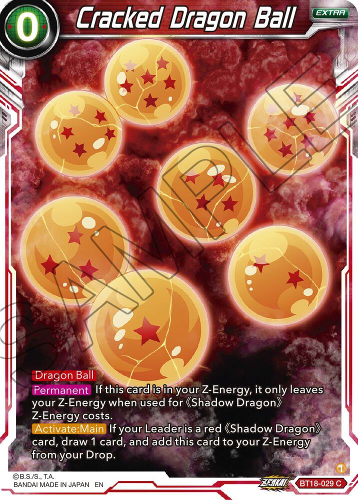 Cracked Dragon Ball #BT18-029 — Dawn of the Z-Legends