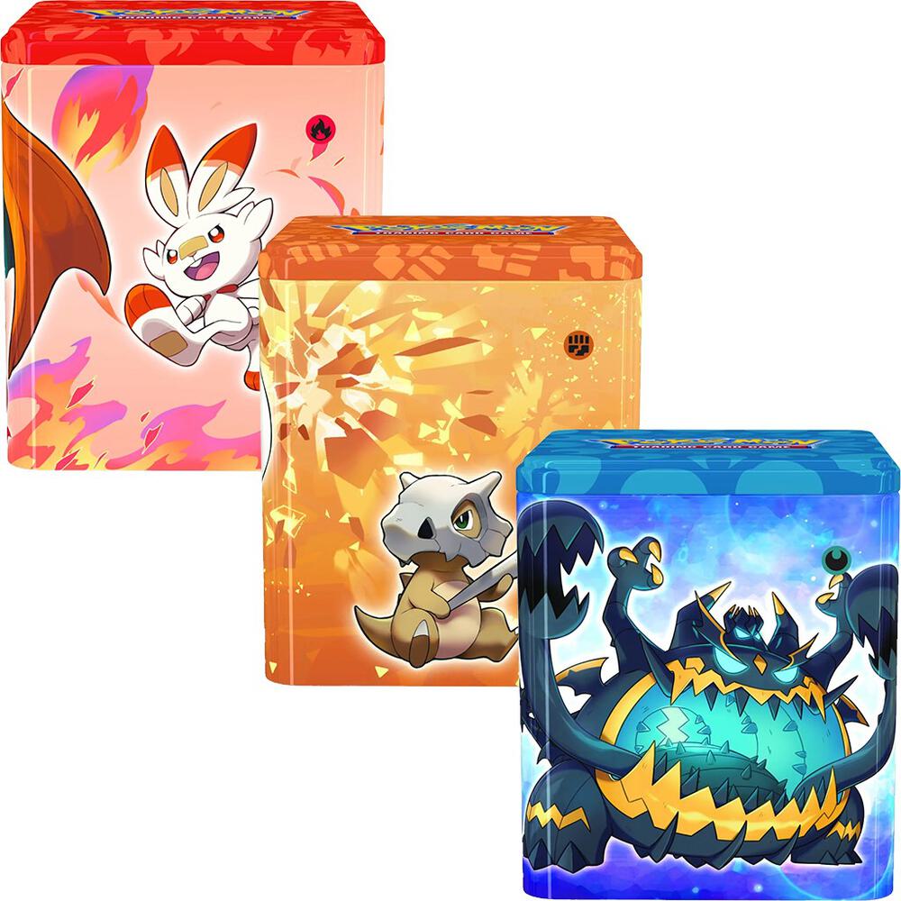 Pokemon Stacking Tins: Fighting-Fire-Darkness [Set of 3] - SWSH11