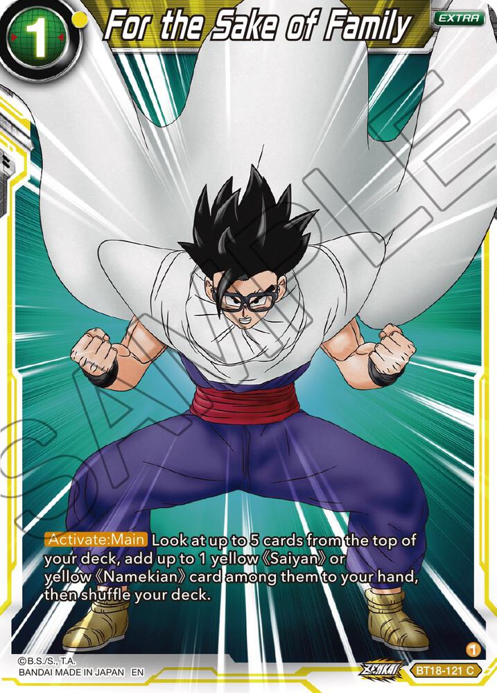 For the Sake of Family #BT18-121 — Dawn of the Z-Legends