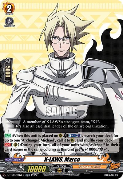 X-LAWS, Marco - D-TB03: Shaman King - Cardfight Vanguard