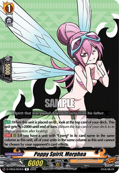 Poppy spirit, Morphea