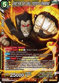 Great Ape Son Goku, Instincts Unleashed card art