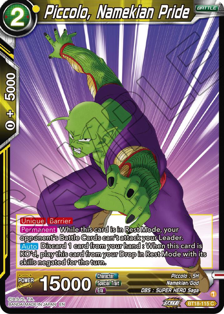 Piccolo, Namekian Pride - Dawn of the Z-Legends - Dragon Ball