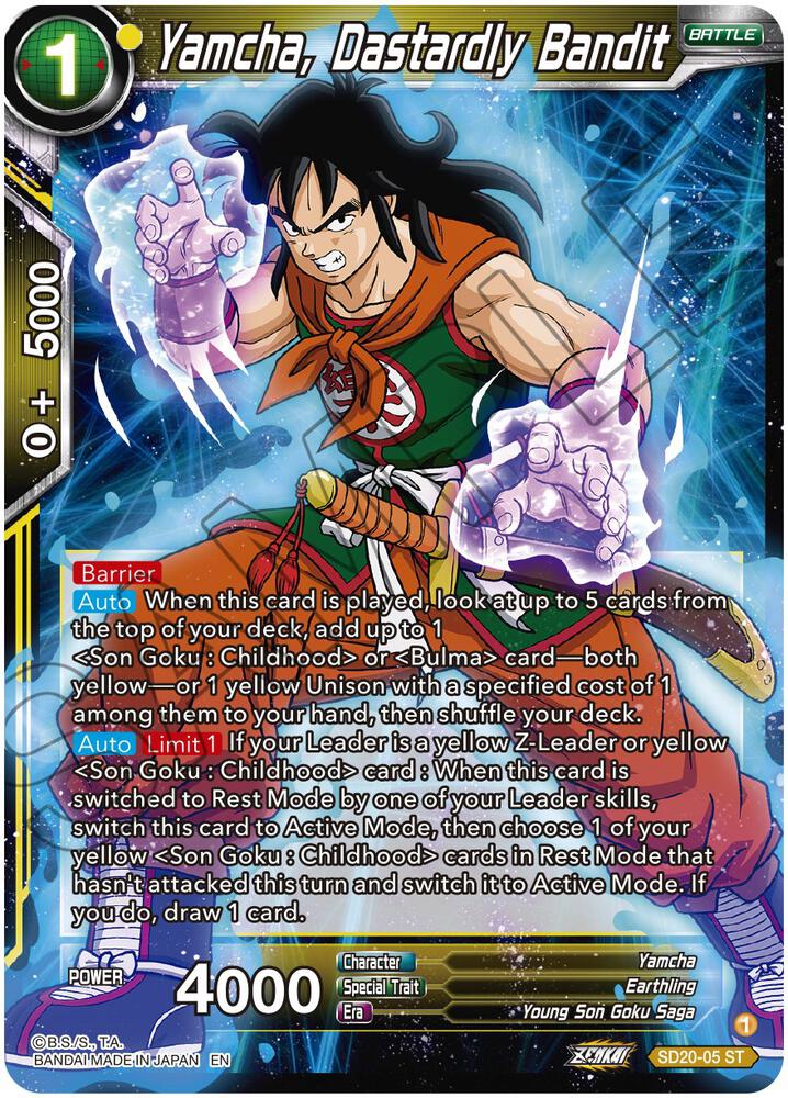 Yamcha, Dastardly Bandit - Dawn of the Z-Legends - Dragon Ball