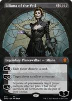 ヴェールのリリアナ　アーティストfull alter Liliana of the Veil (Borderless) - Dominaria United - Magic