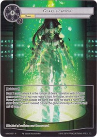 Gearsification (Full Art) - Force of Will A New World Emerges trading card