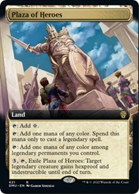 Plaza of Heroes (Extended Art) - Dominaria United - Magic: The Gathering