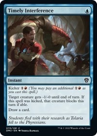 Timely Interference - Dominaria United - Magic: The Gathering card