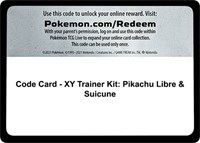 Code Card - XY Trainer Kit: Pikachu Libre & Suicune from XY Trainer Kit: Pikachu Libre & Suicune Pokemon card image