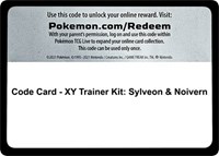 Code Card - XY Trainer Kit: Sylveon & Noivern from XY Trainer Kit: Sylveon & Noivern Pokemon card image