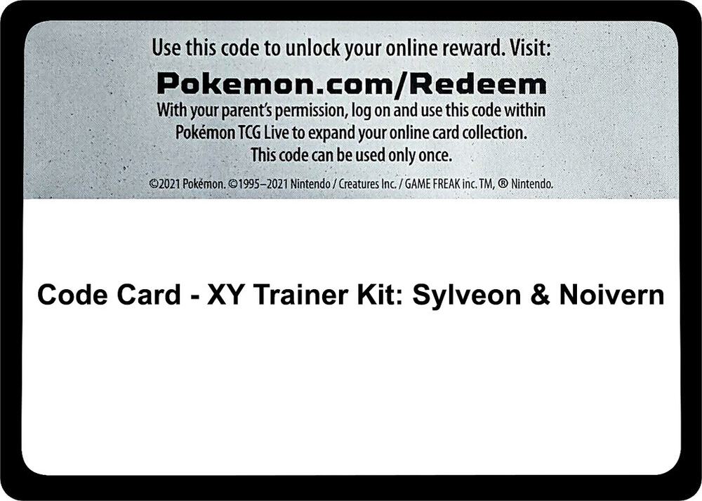 Code Card - Xy Trainer Kit: Sylveon & Noivern