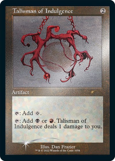 Talisman of Indulgence Retro Frame Foil Etched