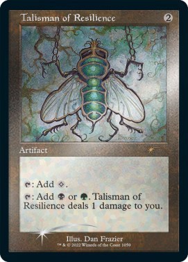 Talisman of Resilience Retro Frame Foil Etched