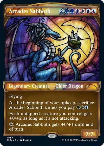 Arcades Sabboth Stained Glass Textured Foil