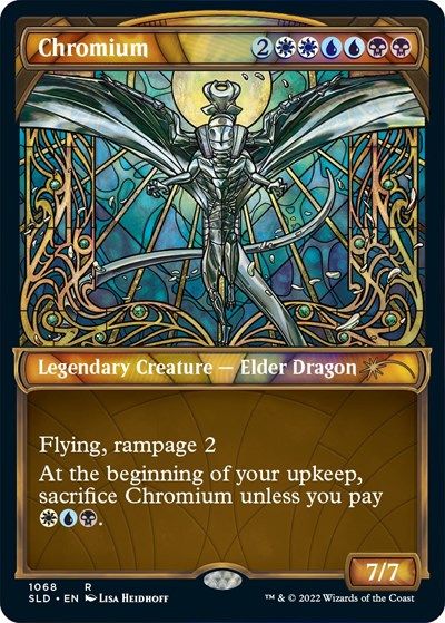 Chromium Stained Glass Textured Foil