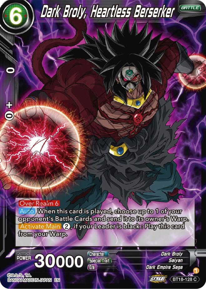 Dark Broly, Heartless Berserker - Dawn of the Z-Legends - Dragon
