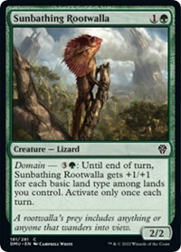 Sunbathing Rootwalla - Dominaria United - Magic: The Gathering card
