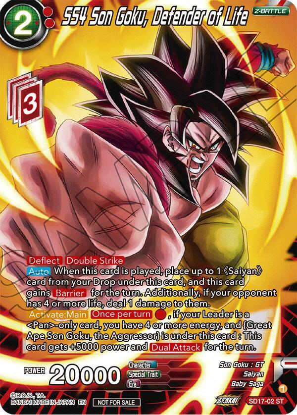 SS4 Son Goku, Defender of Life (ZENKAI Celebration Pack