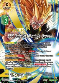 SS3 Gotenks, Warrior's Growth (ZENKAI Celebration Winner-Stamped) card art